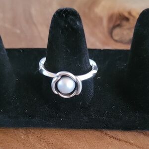 Pandora Grey Pearl My Wish Ring Size 56 / 7.5